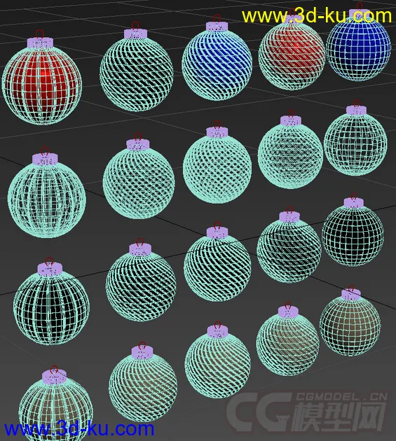 圣诞节小彩球模型的图片2