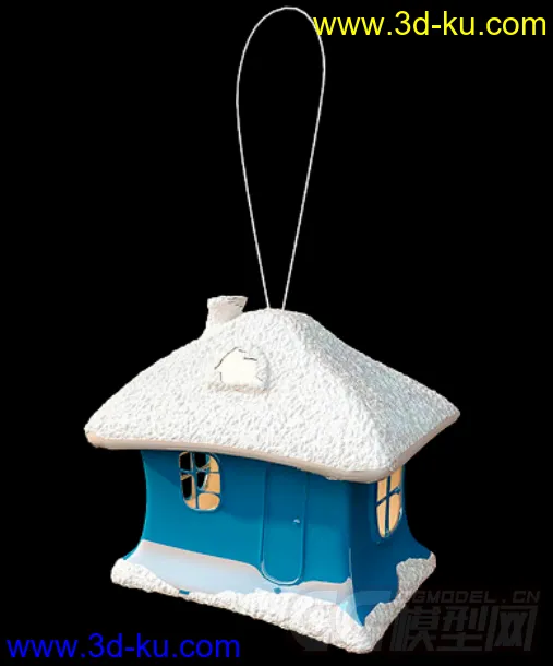 圣诞节 小房子挂饰模型的图片2
