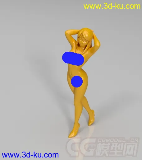 裸女 人体 3D打印模型 STL格式的图片1