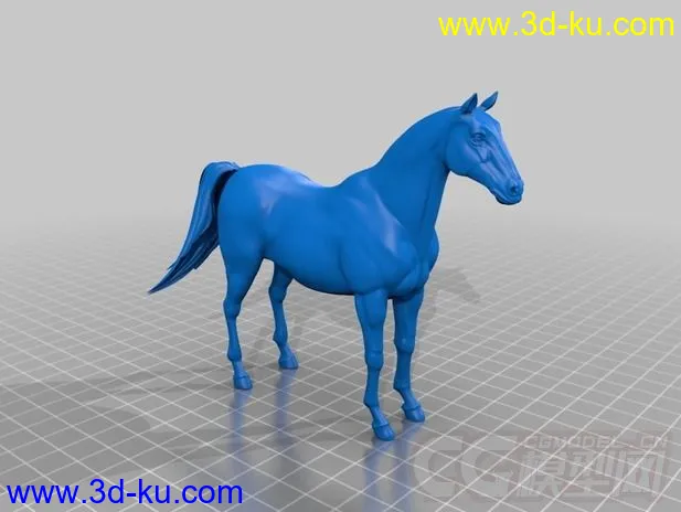 骏马 3D打印模型 STL格式的图片1