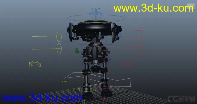 太空机械人，机器人，机械手，轴承臂模型的图片4
