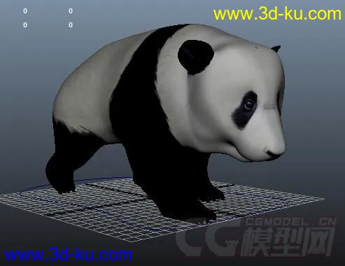 熊猫，带动画，模型的图片2