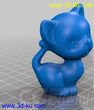 小猫3D打印模型的图片1