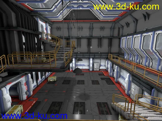 科幻系列——太空站 未来监控室 未来火星空间站 科幻补给屋 太空休息房 太空仓库模型的图片4