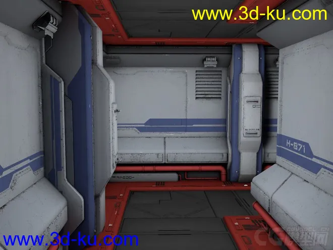 科幻系列——太空站 未来监控室 未来火星空间站 科幻补给屋 太空休息房 太空仓库模型的图片5