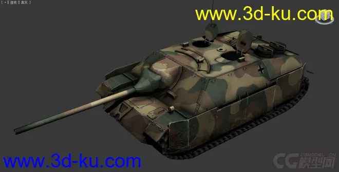 [全套军事模型]中型坦克系列独立分包Obj+贴图+MAX2012下载（不断更新）的图片9