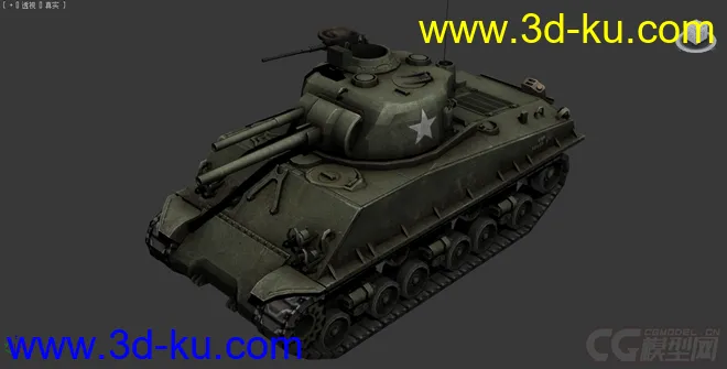 [全套军事模型]中型坦克系列独立分包Obj+贴图+MAX2012下载（不断更新）的图片12