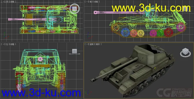 [全套军事模型]中型坦克系列独立分包Obj+贴图+MAX2012下载（不断更新）的图片16