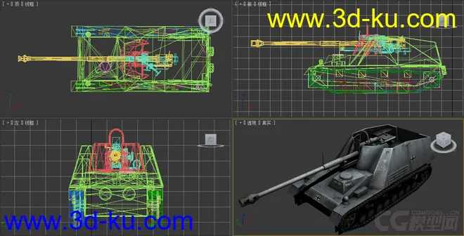 [全套军事模型]中型坦克系列独立分包Obj+贴图+MAX2012下载（不断更新）的图片22
