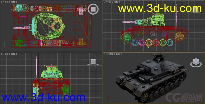 [全套军事模型]中型坦克系列独立分包Obj+贴图+MAX2012下载（不断更新）的图片23