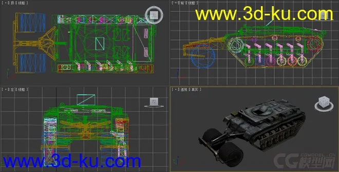 [全套军事模型]中型坦克系列独立分包Obj+贴图+MAX2012下载（不断更新）的图片27