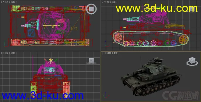 [全套军事模型]中型坦克系列独立分包Obj+贴图+MAX2012下载（不断更新）的图片30