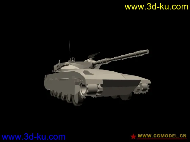 坦克的白模模型的图片1
