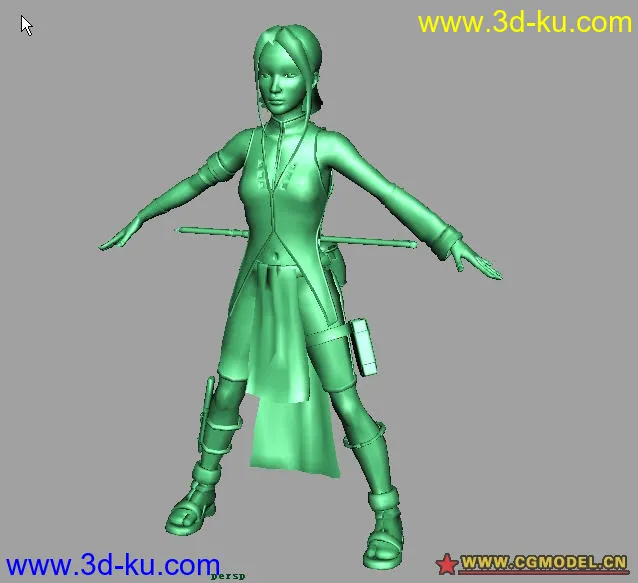 古典女武士模型的图片1