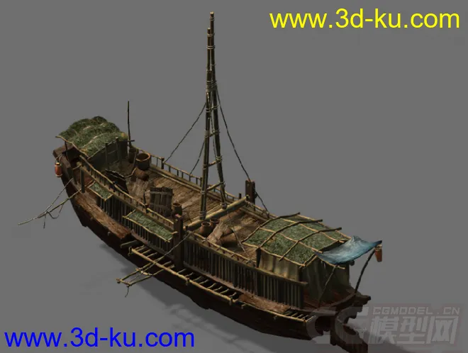 一个不错的古代渔船模型的图片1