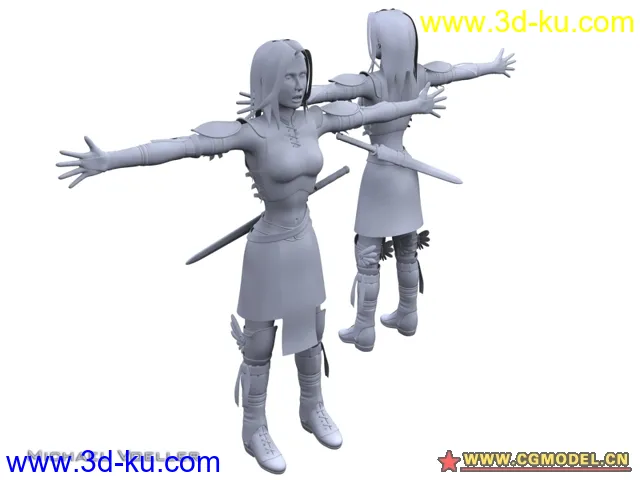 Warrior Female - 女战士模型的图片1
