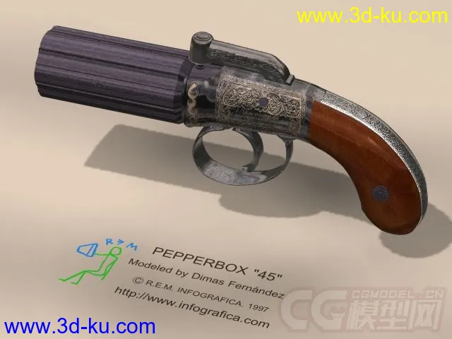 复古经典枪械免费下载模型的图片4
