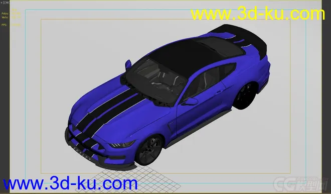 福特野马谢尔比 gt350r 2016 汽车模型的图片4