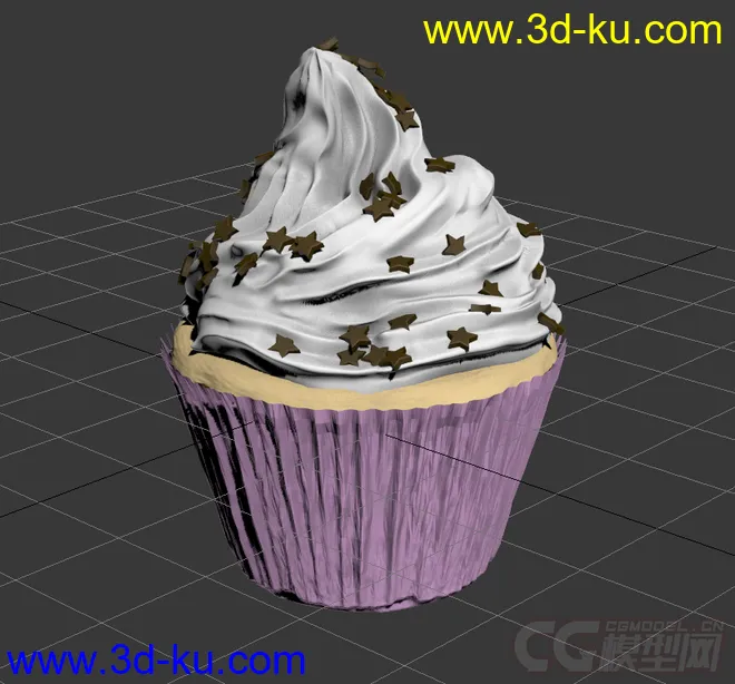 纸杯蛋糕  雕刻模型 非常写实 真实 还可以当冰激淋模型的图片1