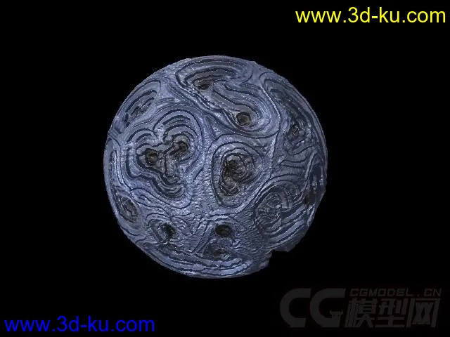 球体陨石晶石存储石模型的图片3