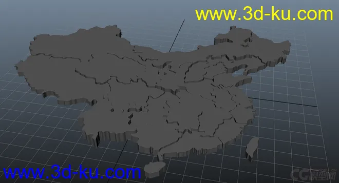 中国地图 省份 模型的图片1