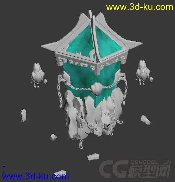锁妖塔 水晶塔模型的图片1