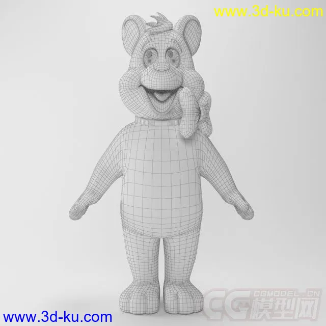 六一礼物--卡通袋鼠与熊模型的图片1