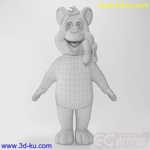 六一礼物--卡通袋鼠与熊模型的图片2