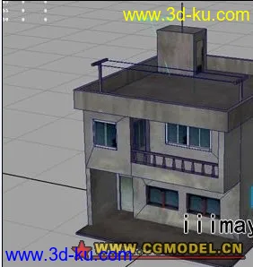 普通水泥居民楼模型的图片1