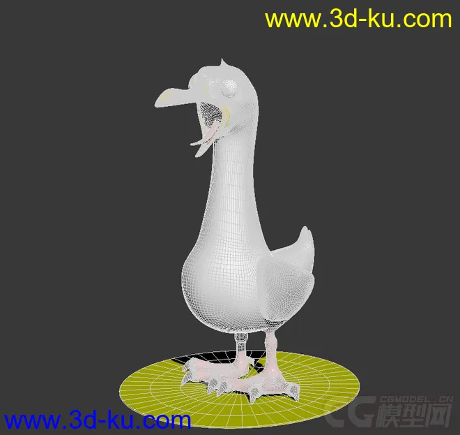 卡通海鸥 q版海鸥 cartoon seagull模型的图片3