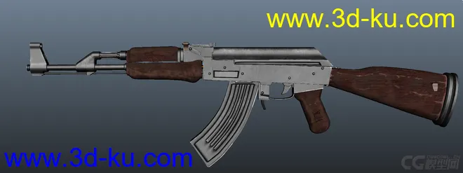 AK47有材质精模模型的图片2