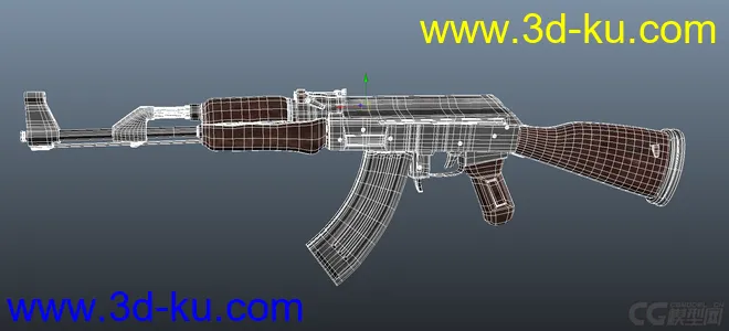 AK47有材质精模模型的图片3