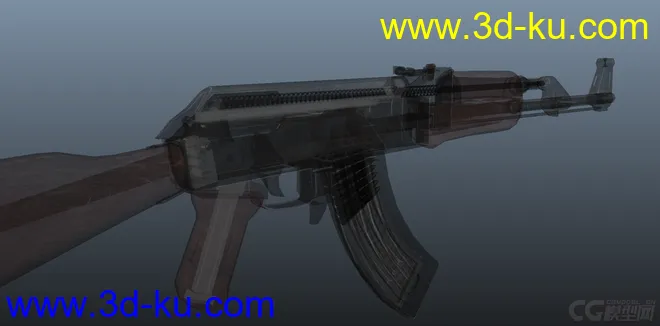 AK47有材质精模模型的图片4
