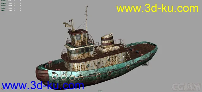 破旧的船模型的图片1