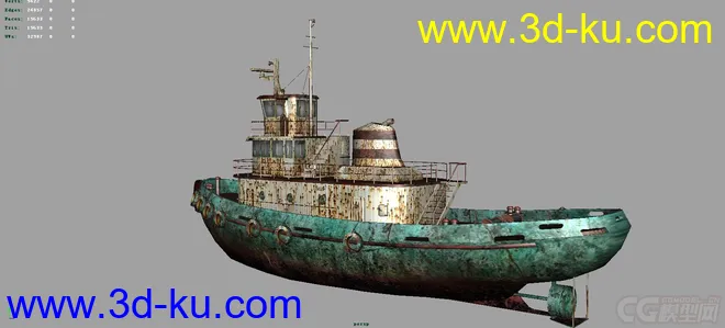 破旧的船模型的图片3