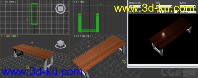 桌子、凳子和柜子模型的图片2