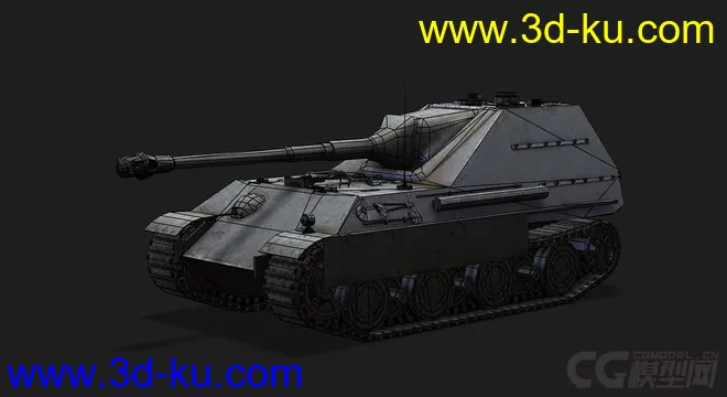 德国_JagdPantherII反坦克歼击车模型的图片5