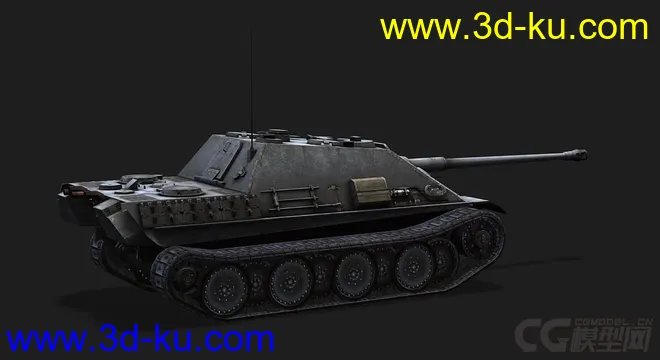 德国_JagdPanther黑豹坦克模型的图片3