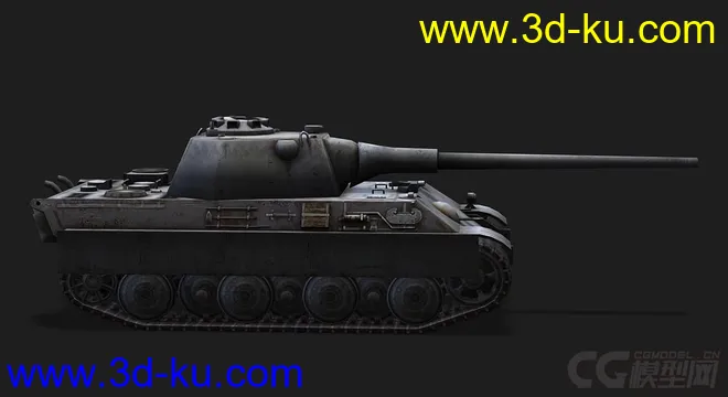 德国_Panther_II黑豹2型中型坦克模型的图片2