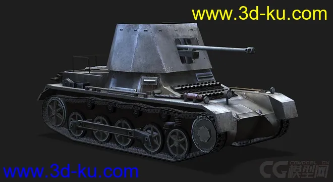 德国_PanzerJager_I 反坦克车模型的图片1