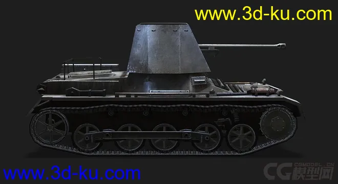 德国_PanzerJager_I 反坦克车模型的图片2