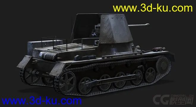 德国_PanzerJager_I 反坦克车模型的图片3