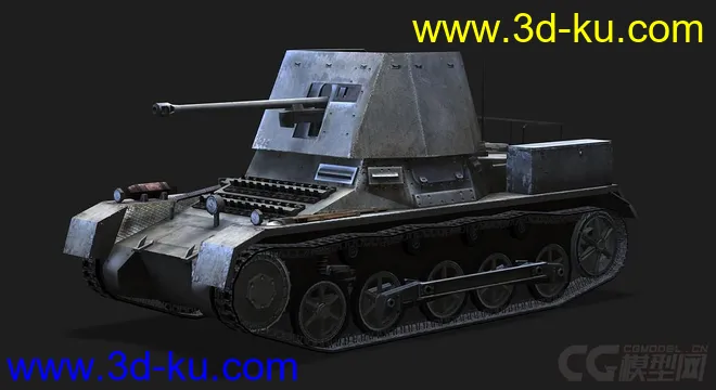 德国_PanzerJager_I 反坦克车模型的图片4