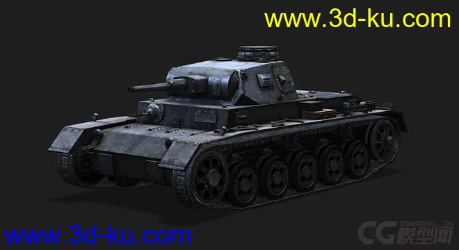 德国_PzIII_A 突击炮模型的图片4