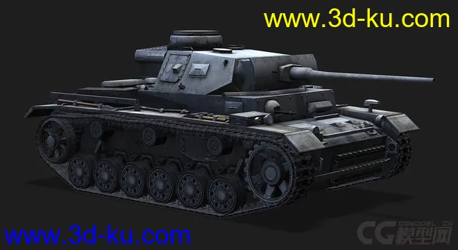 德国_PzIII 轻型坦克模型的图片1