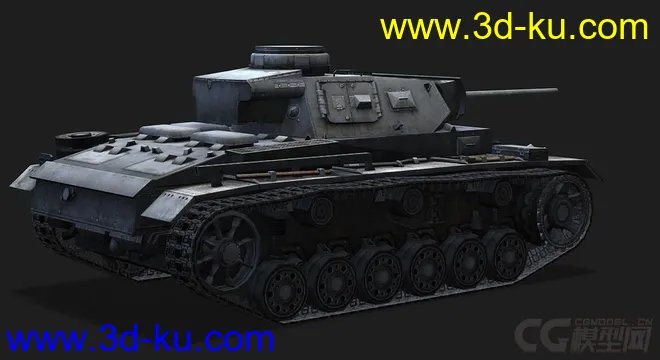 德国_PzIII 轻型坦克模型的图片3