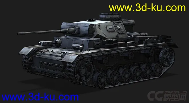 德国_PzIII 轻型坦克模型的图片5