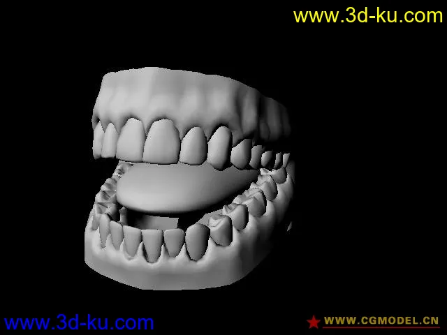 人物模型素材（精细牙齿）的图片1