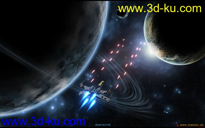 星球大战盟军X战机模型带完成的视频动画（含音效）的图片2