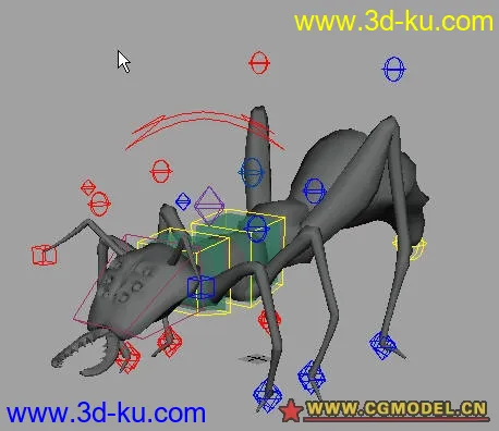 精品蚂蚁一只_有绑定模型的图片1